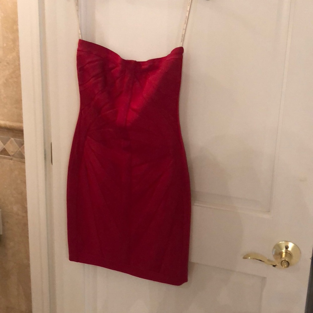 Herve Leger red dress